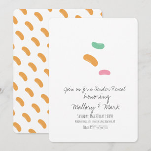 Invitation Révélation du sexe avec bonbons en gelée pastel