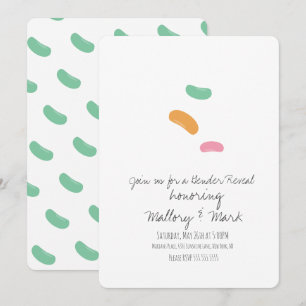 Invitation Révélation du sexe avec bonbons jelly pastel