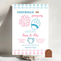 Révélation du sexe avec un ballon de football dess