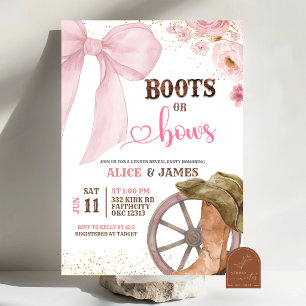 Invitation Révélation du sexe : Bottes ou Rubans