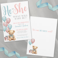 Révélation du sexe de l'ours en peluche