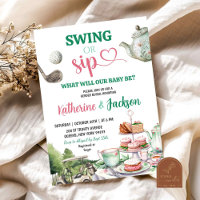 Révélation du sexe du bébé Swing ou Sip Par-Tea Go