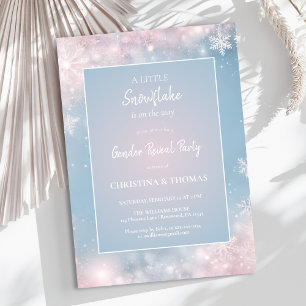 Invitation Révélation du sexe en hiver