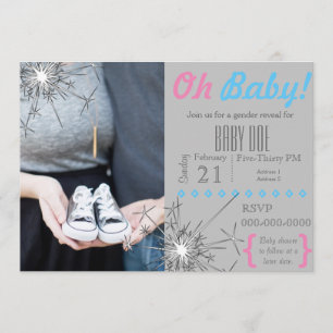 Invitation Révélation Sparkler