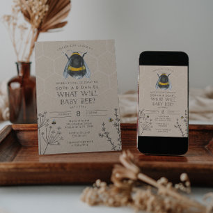 Invitation Révéler le genre ce qui va Baby shower bébé abeill