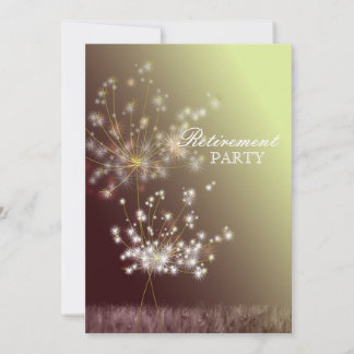 Invitation Rêver Dandelions Parti de retraite