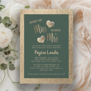 Invitation Reverie de mariage de Mademoiselle à Madame en ver