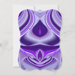 Invitation Rêves arc-en-ciel à fleurs violettes