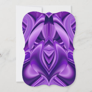 Invitation Rêves arc-en-ciel à fleurs violettes