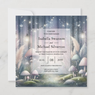 Invitation Rêves de Lanternlight Mariage forestier enchanté