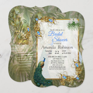 Invitation Rêves vintages du temple Royal Peacock