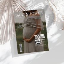 Revue éditoriale couverture photo Baby shower