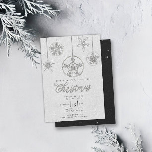 Invitation Rhinestones Parties scintillant Élégante Hiver Bli