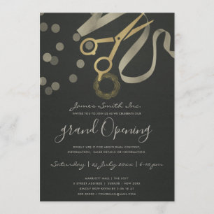 INVITATION RIBBON D'ARGENT NOIR DE PEARLE COUPANT GRAND OUVER