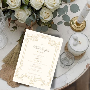 Invitation Rideau de douche Nouveau Chapitre commence en ivoi