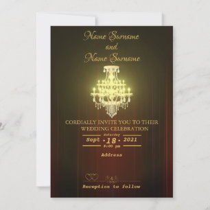 Invitation Rideau de théâtre-lustre