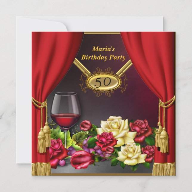 Invitation Rideau rouge Invitation (Devant)