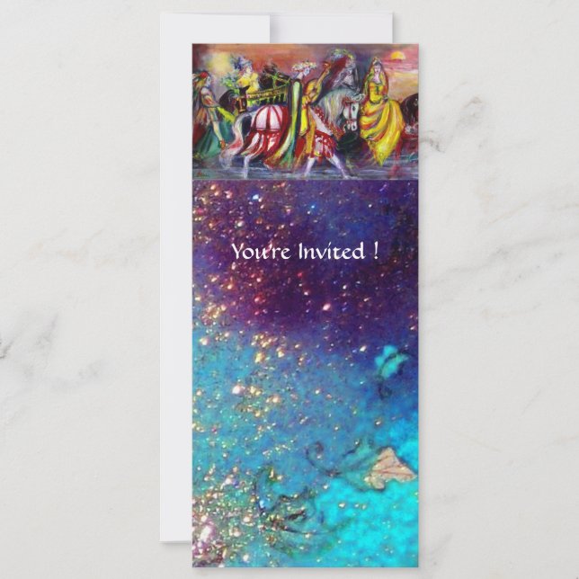 Invitation RIDEAUX DE CHEVAUX, MUSIQUE DE NUIT, Étincelles Bl (Devant)