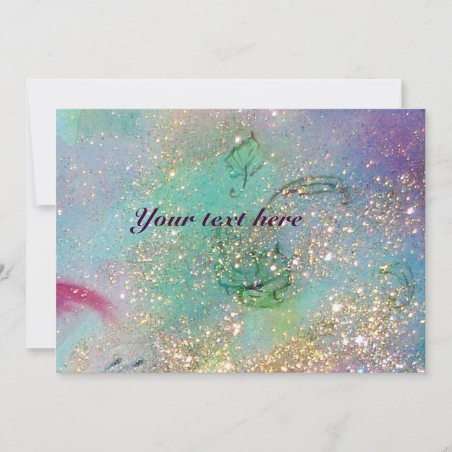 Invitation RIDEAUX DE CHEVAUX, MUSIQUE DE NUIT, Étincelles Bl (Devant)