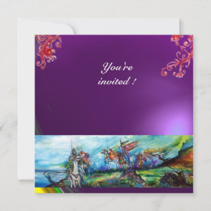 Invitation RIDERS DANS LA TEMPÊTE gemme violet