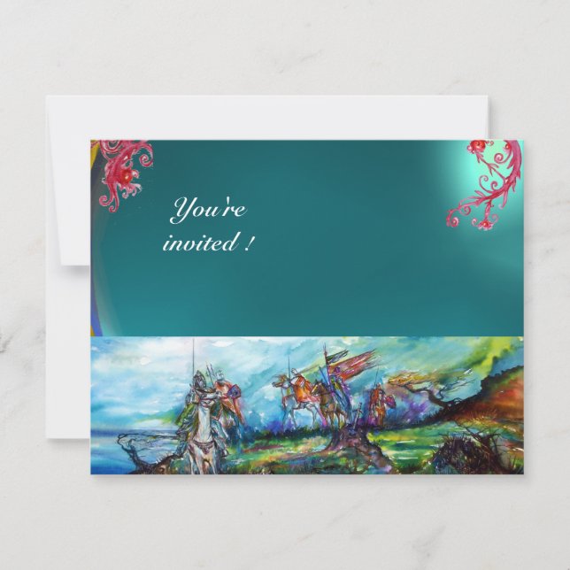 Invitation RIDERS DANS LA TEMPÊTE JEU bleu (Devant)