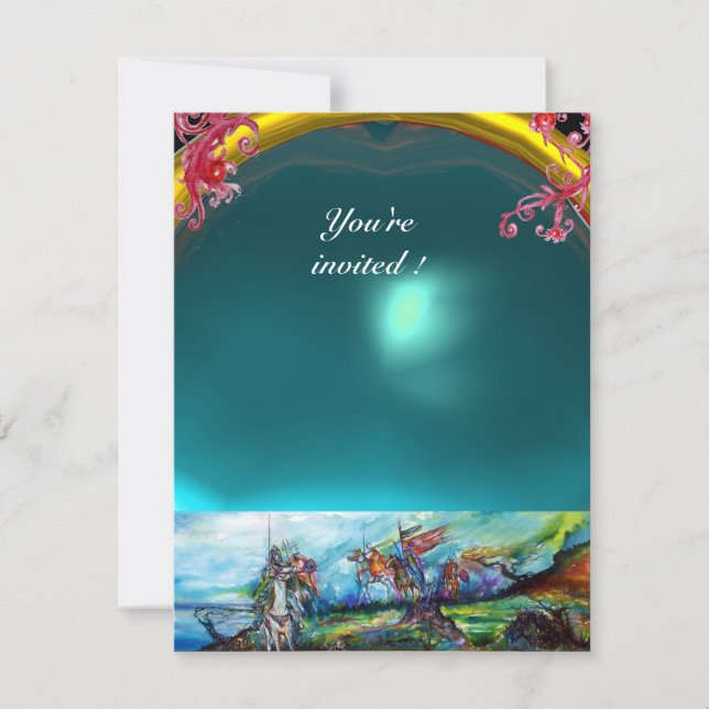 Invitation RIDERS DANS LA TEMPÊTE JEU bleu (Devant)