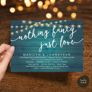 Invitation Rien De Chic, Juste Amour, Dîner Rustique Mariage