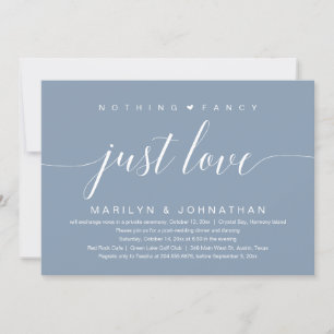 Invitation Rien De Chic, Juste Amour, Mariage Elopement Class