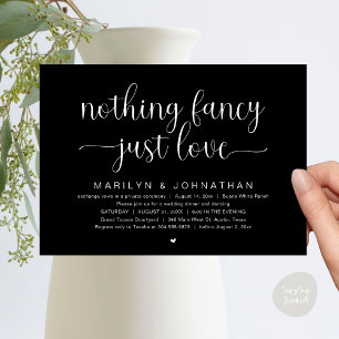 Invitation Rien De Chic, Juste De L'Amour, Dîner Mariage Dans