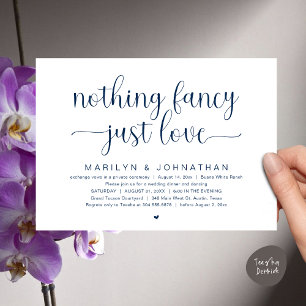 Invitation Rien De Chic, Juste De L'Amour, Dîner Mariage Dans