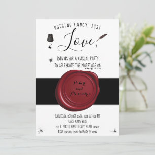 Invitation Rien De Fancy Just Love Elopement Stylo & Inkwell