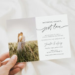 Invitation Rien De Fancy Just Love Mariage Réception<br><div class="desc">Invitation à la réception de mariage avec "rien de fantaisiste juste l'amour" dans un script amusant. Customisez avec votre photo.</div>