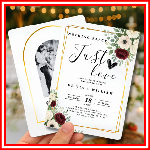 Invitation Rien de fantaisie Just Love Sage Green Mariage PHO