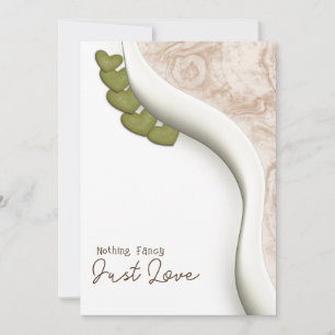 Invitation Rien de fantaisie Juste aimer Bohême Mariage Décon