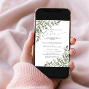 Invitation Rien de fantaisie Juste aimer Eucalyptus Mariage D