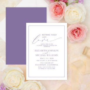 Invitation Rien de fantaisie Juste Amour Lilac Lavender Maria
