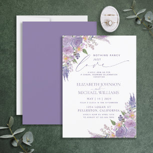 Invitation Rien de fantaisie Juste Amour Lilac Lavender Maria