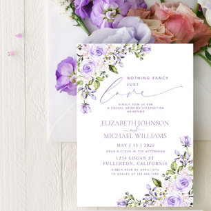 Invitation Rien de fantaisie Juste Amour Lilac Lavender Maria