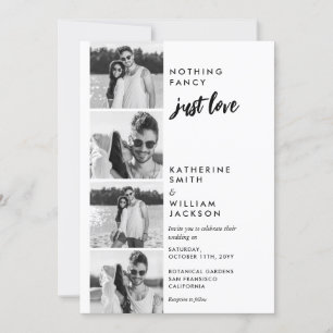 Invitation Rien de fantaisie Juste Amour Photo Booth Budget M