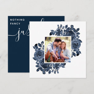 Invitation Rien de fantaisie Juste Amour Rose photo Mariage
