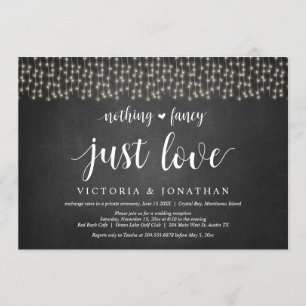 Invitation Rien de fantaisie, juste amour, String Light, Elop