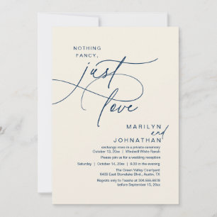 Invitation Rien de Fantaisie, Juste de l'Amour, Dîner de Mari