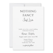 Rien de fantaisie, juste l'amour Mariage Décontrac