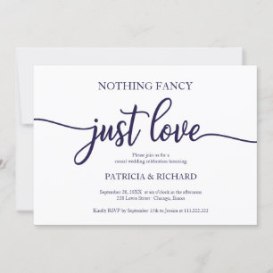 Invitation Rien de fantaisie, juste un amour Mariage décontra