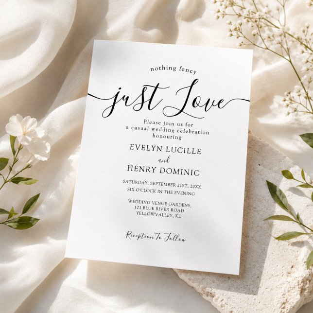 Invitation Rien de Fantaisiste Juste Amour Écriture Fantaisis (Créateur téléchargé)