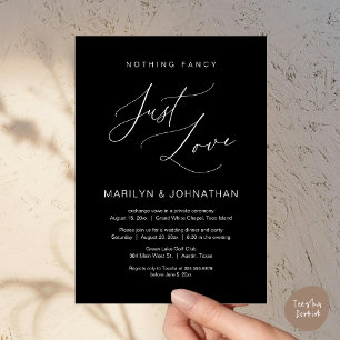 Invitation Rien de Fantaisiste, Juste de l'Amour, Dîner de Ma