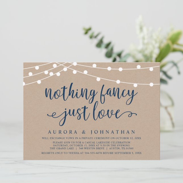 Invitation Rien de fantaisiste, juste de l'amour, évasion amo (Debout devant)