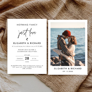 Invitation Rien de Fantaisiste Juste de l'Amour Mariage Minim