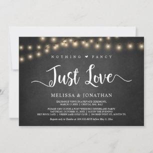 Invitation Rien de fantaisiste, juste l'amour, fiançailles au