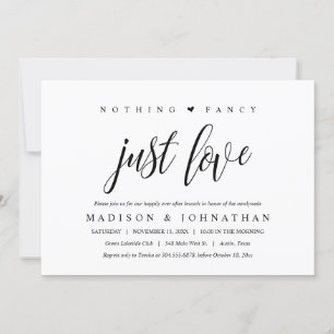 Invitation Rien de fantaisiste, juste un brunch Amour et bonh